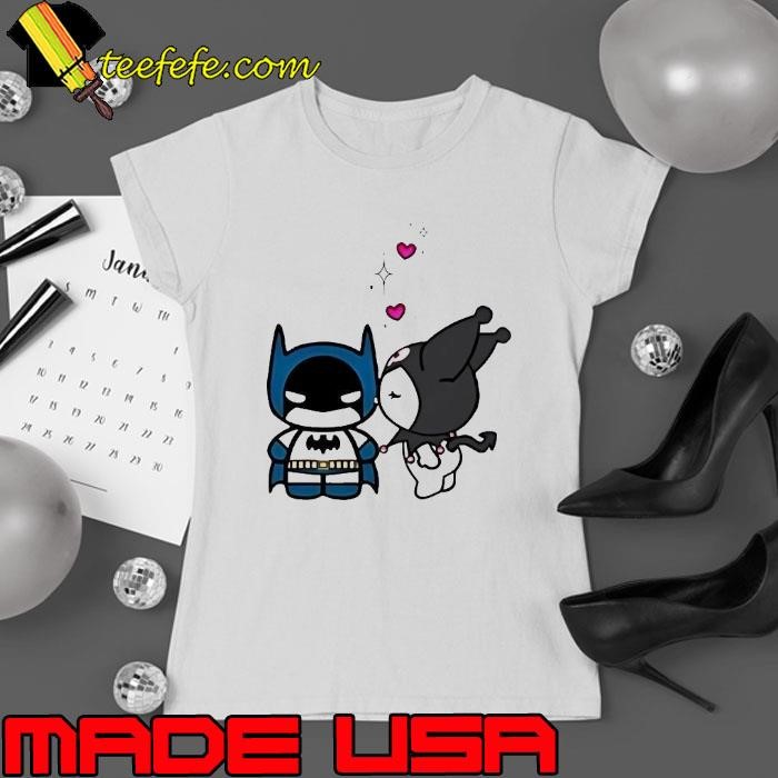 Batman and Kuromi kiss Ladies tee