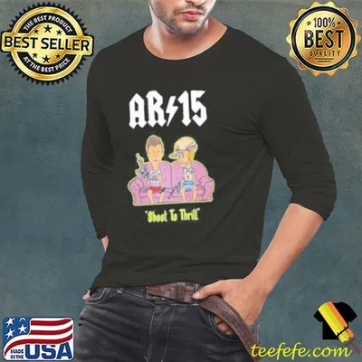 Beavis And Butthead Ar 15 Shoot To Thrill Painting shirt