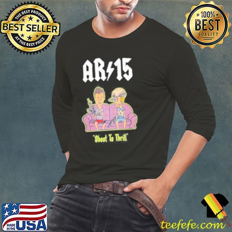 Beavis And Butthead Ar 15 Shoot To Thrill Painting shirt