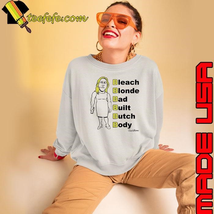 Bleach blonde bad built butch body Tim Williams shirt