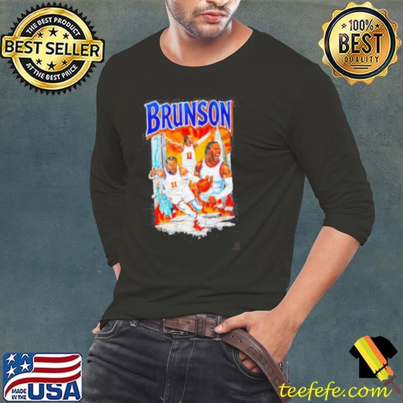 Brunson New York Knicks Captain basketball graphic Long Sleeve Tee