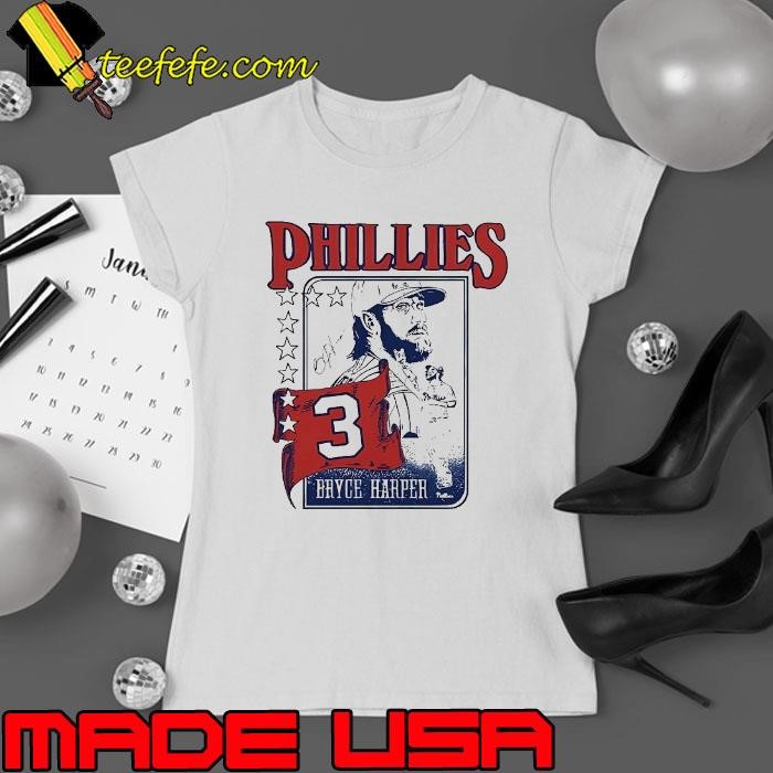Bryce Harper Philadelphia Phillies MLB baseball player graphic Ladies tee