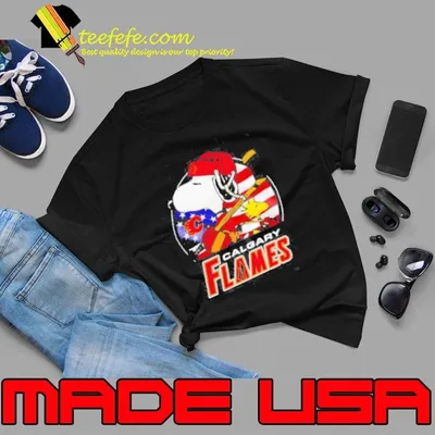 Calgary Flames Ice Hockey Snoopy And Woodstock Nhl shirt