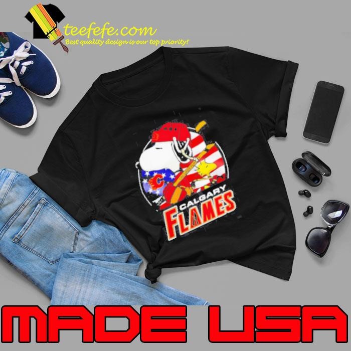 Calgary Flames Ice Hockey Snoopy And Woodstock Nhl shirt