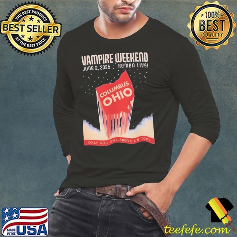 Campire weekend Clumbus Ohio only God was above us tour 2025 shirt