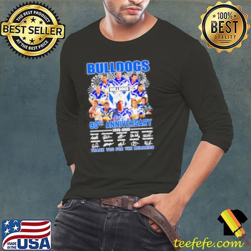 Canterbury-Bankstown Bulldogs 90th Anniversary 1935-2025 Signature Thank You For The Memories shirt
