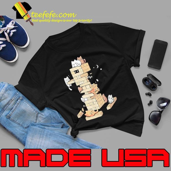 Cats playing jenga gaming kittens Unisex