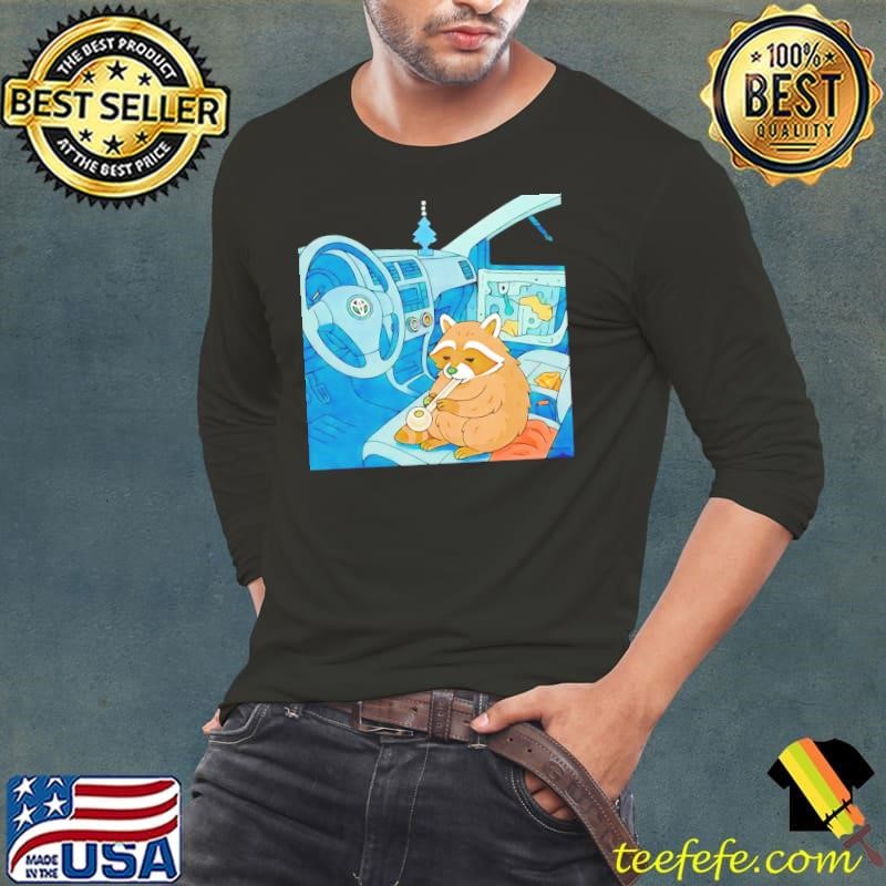 Chewy the Raccoon cartoon shirt