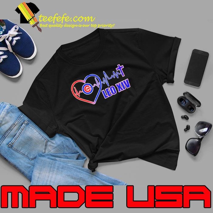Chicago Cubs Pope Leo XIV Heartbeat Unisex