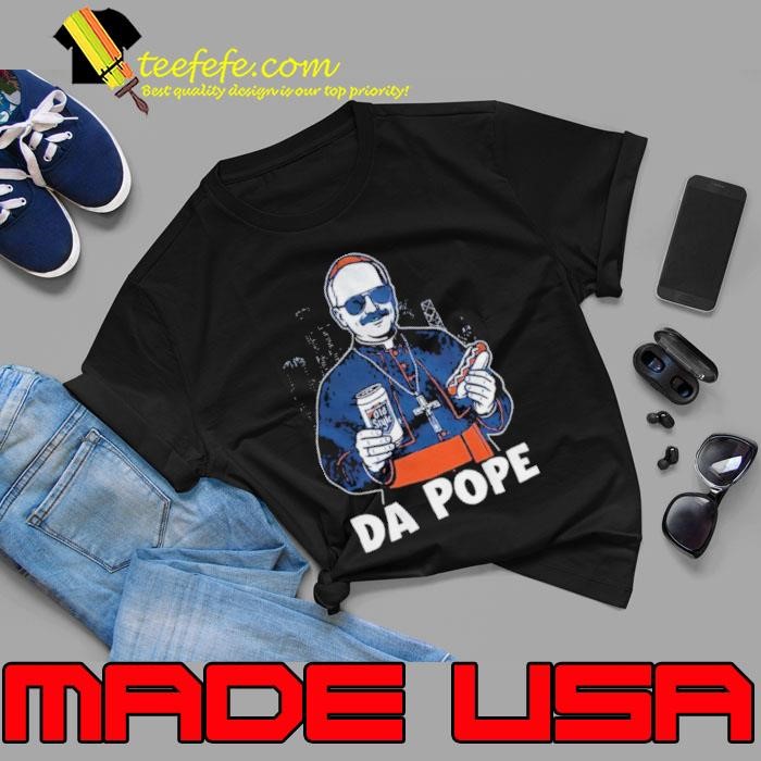 Chicago’s Pope Leo XIV Da Pope holding beer and hotdog Unisex