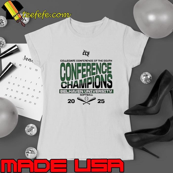 Collegiate conference of the south conference champions Belhaven University Softball 2025 Ladies tee