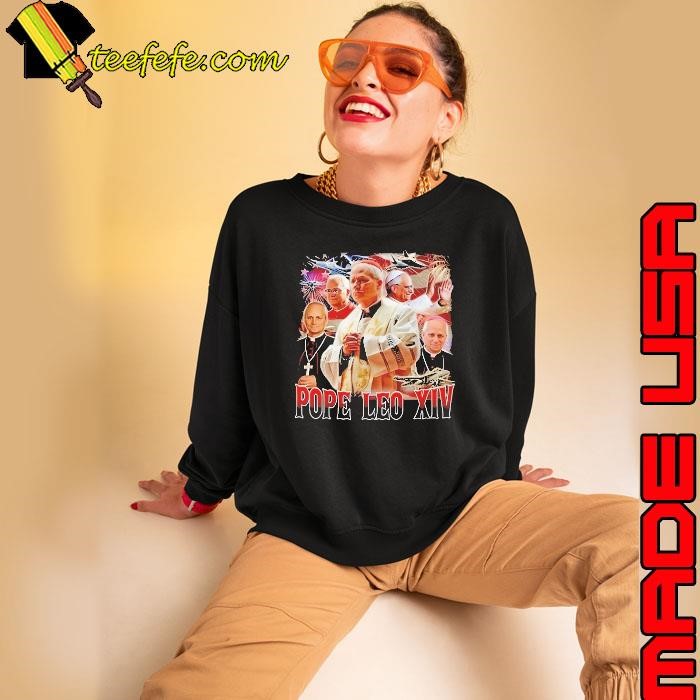 Conclave Pope Leo XIV American Flag Sweatshirt