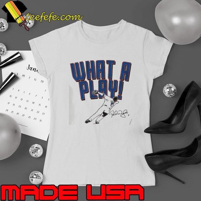 David Wright New York Mets what a play signature Ladies tee