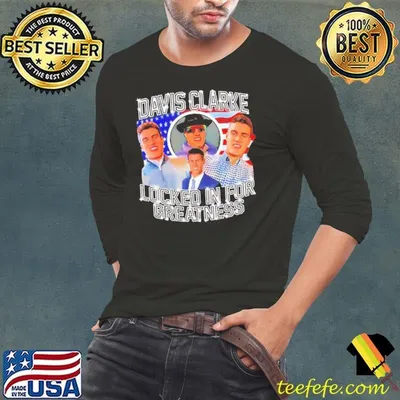 Davis Clarke locked in for greatness american flag shirt