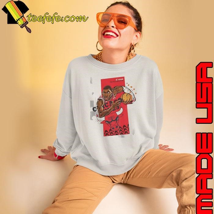 Derrick Rose Chicago Bulls NBA Basketball cartoon the MVP rises in rio Sweatshirt