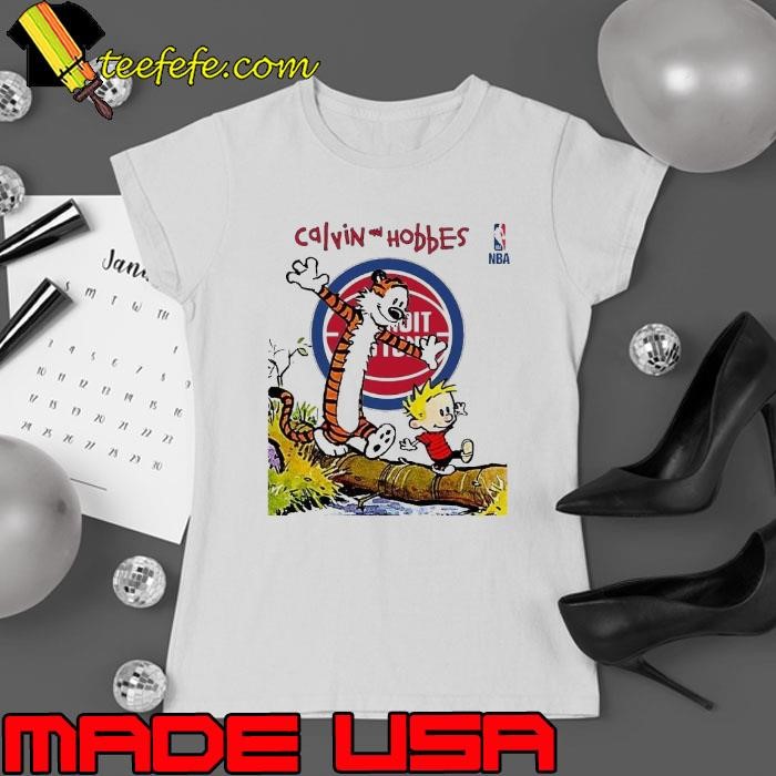 Detroit Pistons x Calvin and Hobbes Ladies tee