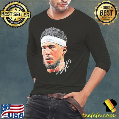 Devin Booker NBA big face signature shirt