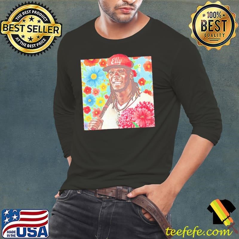 Elly De La Cruz full of Elly floral shirt