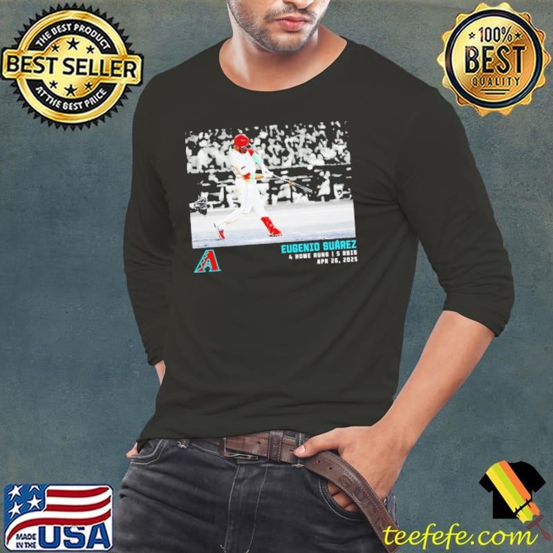 Eugenio Suárez 4 Home Runs Arizona Diamondbacks Micro Moments Long Sleeve Tee