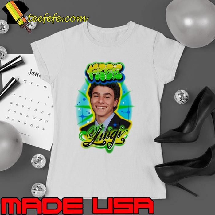 Free Luigi Mangione smile Ladies tee