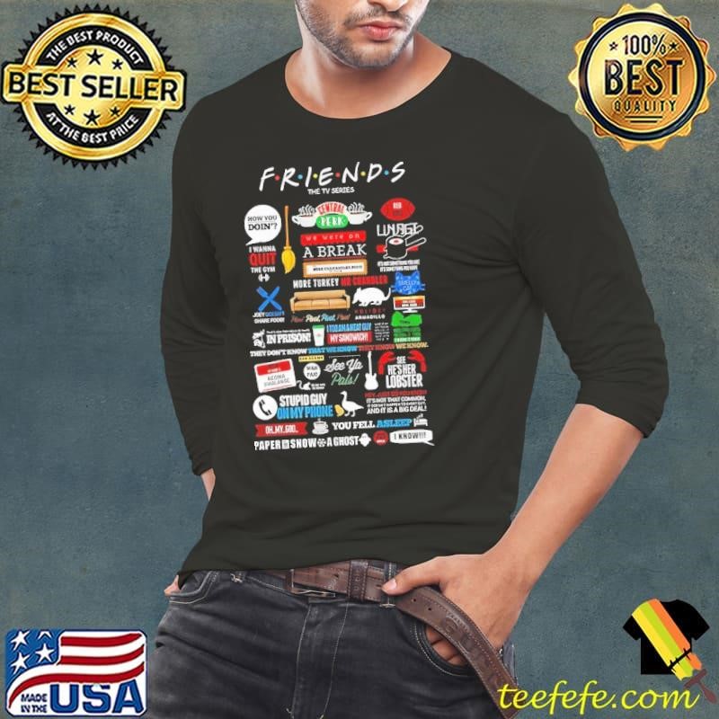 Friends the tv series paper snopw a ghost shirt