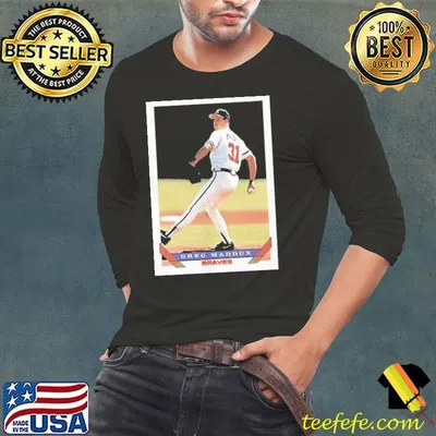 Greg Maddux Atlanta Braves MLB baseball card player shirt