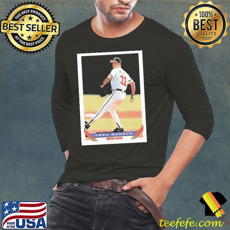 Greg Maddux Atlanta Braves MLB baseball card player shirt
