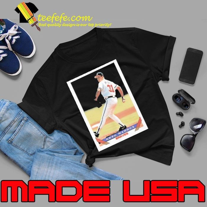 Greg Maddux Atlanta Braves MLB baseball card player Unisex
