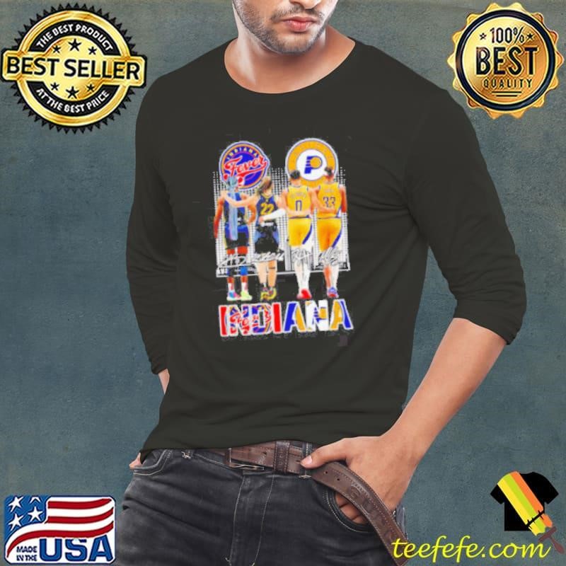 Indiana Fever and Indiana Pacers Signatures Long Sleeve Tee