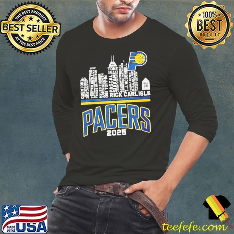 Indiana Pacers Skyline City players name 2024 2025 shirt