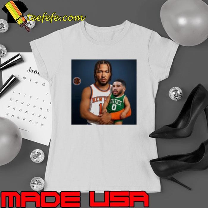 Jalen Brunson New York Knicks Sit The Fuck Down Jayson Tatum Boston Celtics Meme Ladies tee