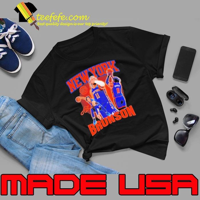 Jalen Brunson New York Knicks graphic signature Unisex