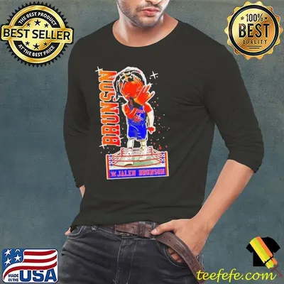 Jalen Brunson x WWE caricature shirt