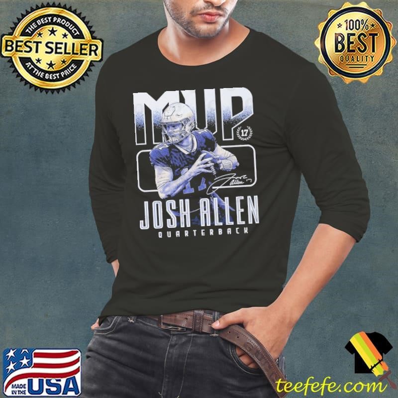 Josh Allen Buffalo MVP Mono Quaterback Signature Long Sleeve Tee