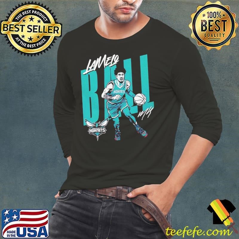 LaMelo Ball Charlotte Hornets basketball player vector Long Sleeve Tee