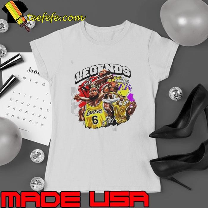LeBron James Los Angeles Lakers Basketball NBA Legends the goat the mamba Ladies tee