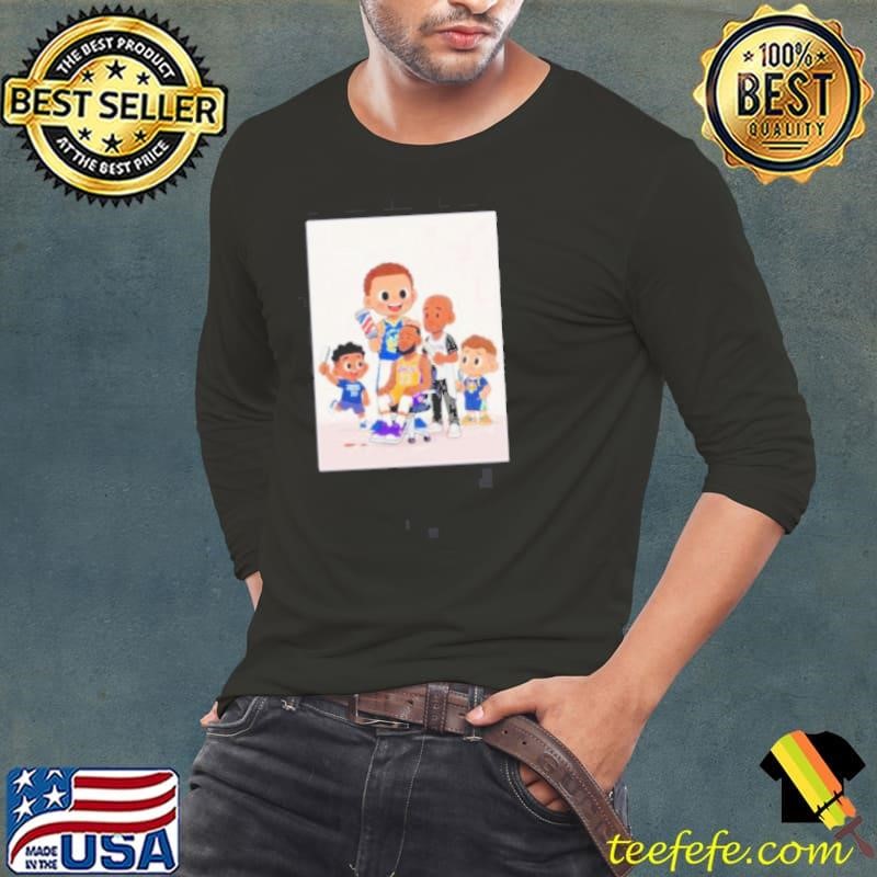 LeBron James haircut alongside other NBA players after Lakers loss Timberwolves cartoon Long Sleeve Tee