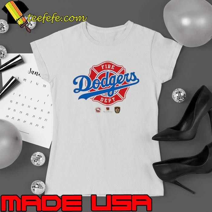 Los Angeles Dodgers Firefighter Appreciation Night 2025 Ladies tee