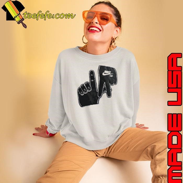 Los Angeles Nike hand sign logo shirt