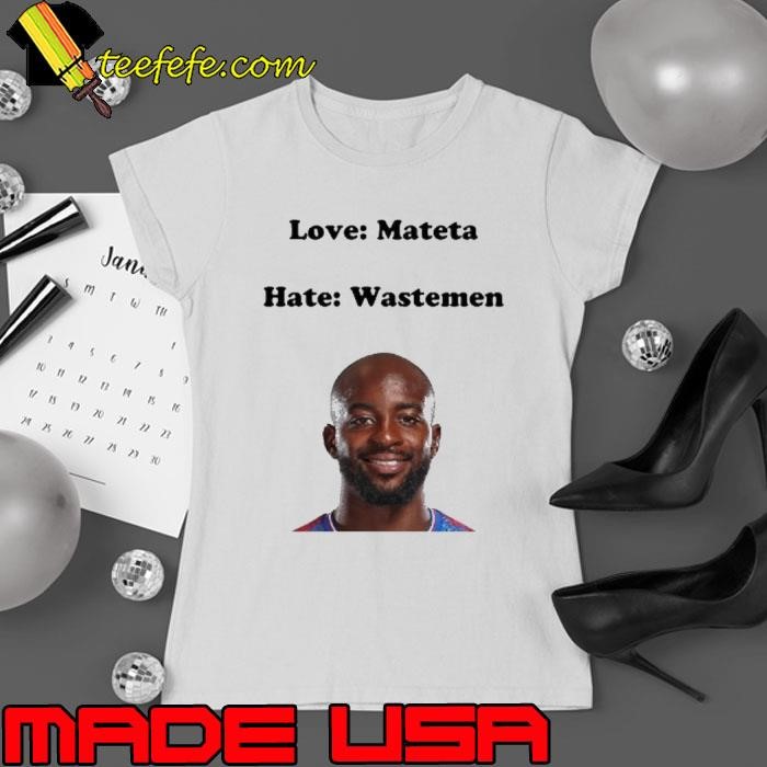 Love mateta hate wastemen Ladies tee