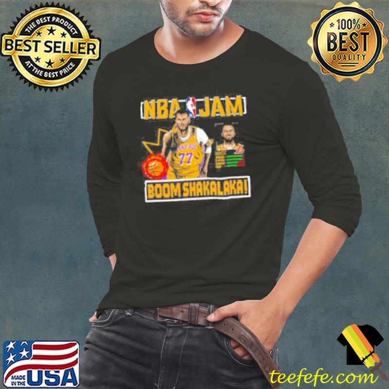 Luka Doncic Los Angeles Lakers Homage NBA Jam Tri Blend Unisex Shirt