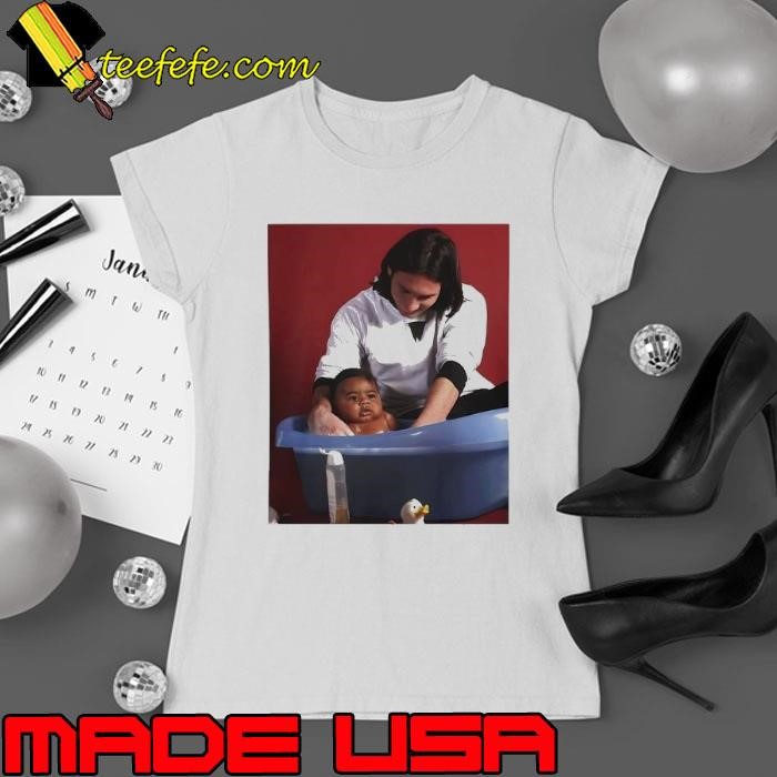 Messi with Baby Lamine Yamal Ladies tee