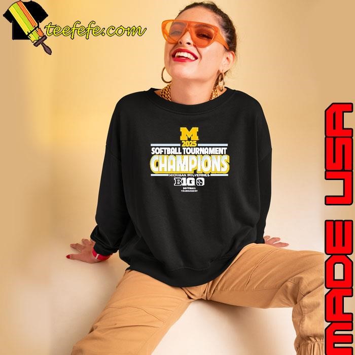 Michigan Wolverines 2025 Big Ten Softball Tournament Champions shirt
