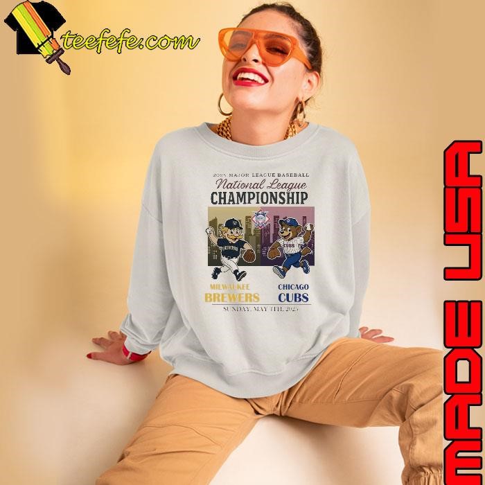 Milwaukee Brewers vs Chicago Cubs National League 2025 Major league baseball shirt
