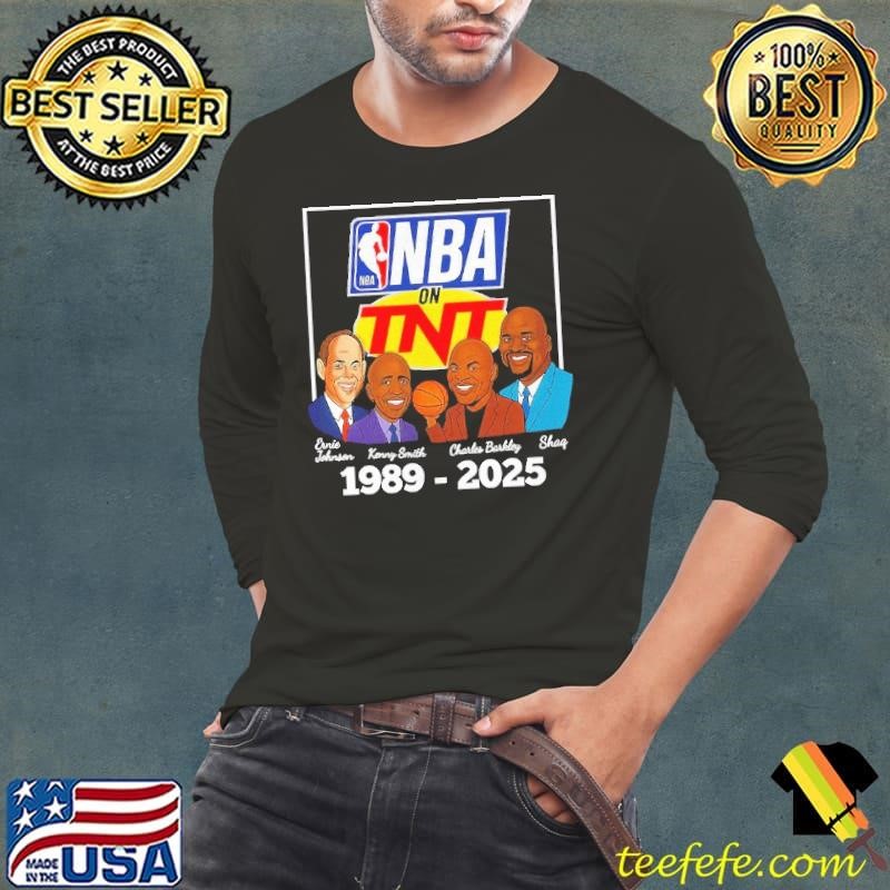 NBA on TNT Basketball TV Show 1989 2025 caricatures Long Sleeve Tee