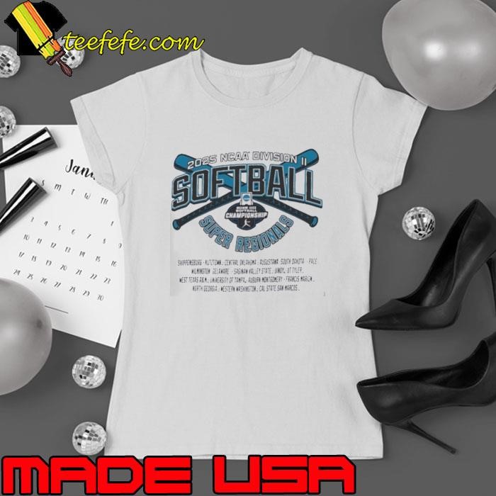 NCAA Division II Softball Super Regionals 2025 Ladies tee