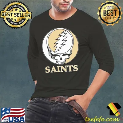 New Orleans Saints Grateful Dead logo shirt
