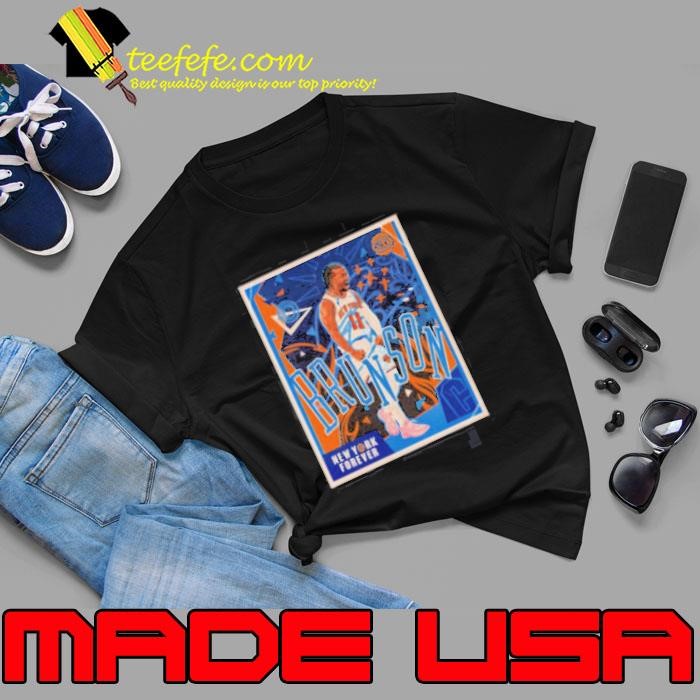 New York Knicks Jalen Brunson New York Forever Retro Vintage Poster Unisex