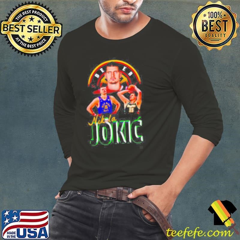 Nikola Jokic Denver Nuggets Vintage Bootleg Basketball shirt