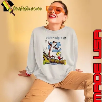 North Carolina Tar Heels x Calvin and Hobbes shirt